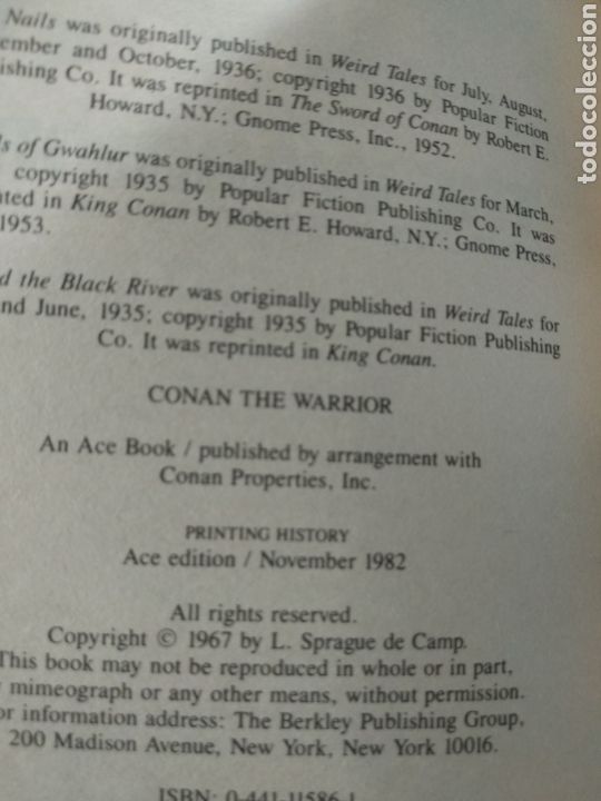 Libros de segunda mano: Conan The Warrior, Robert E Howard - Foto 5
