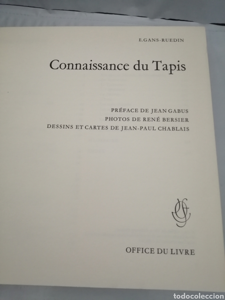Libros de segunda mano: CONNAISSANCE DU TAPIS (1&Egrave;RE &Eacute;DITION) - Foto 3