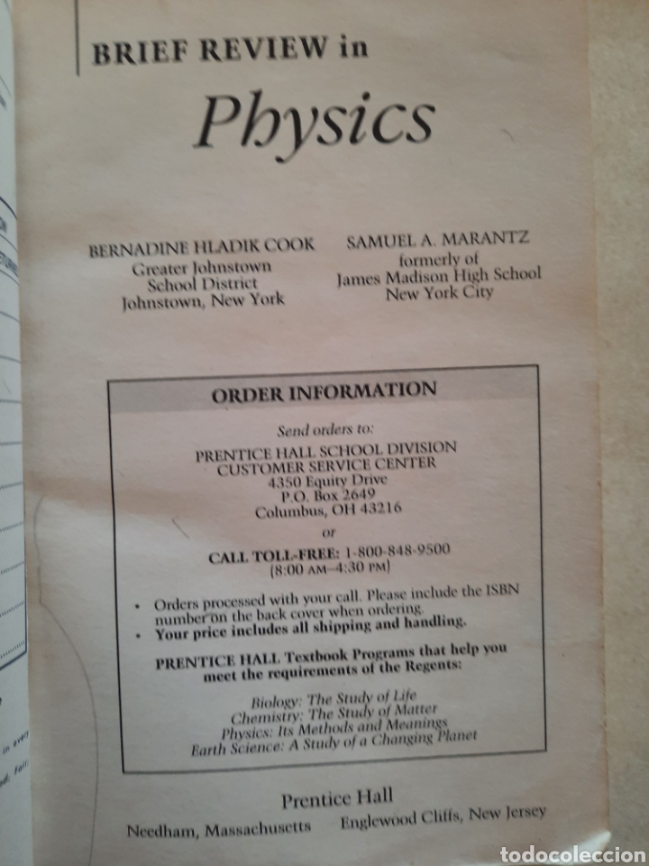 Libros de segunda mano: Libro Physics, Prentice Hall Edition 1994 - Foto 2