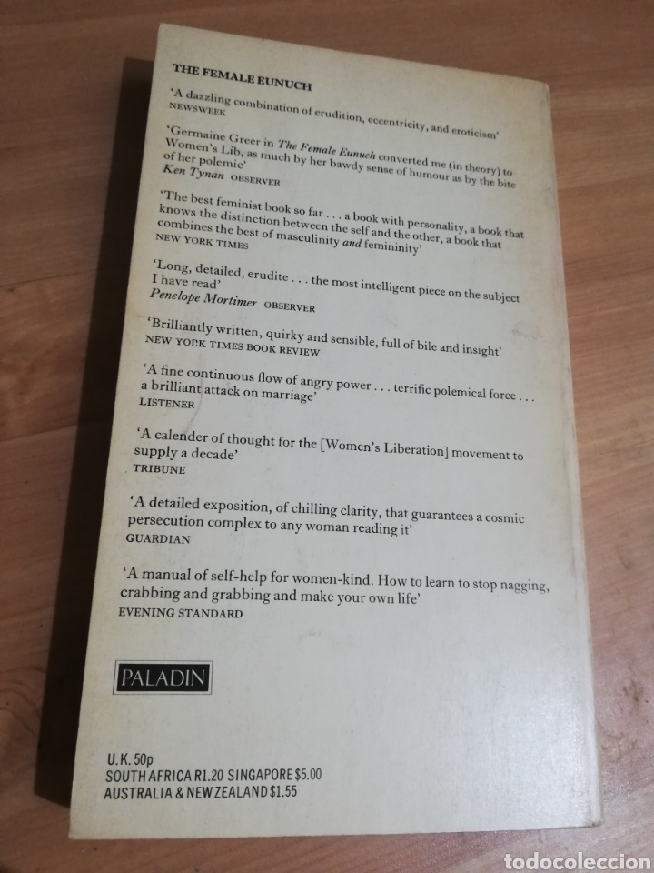 Libros de segunda mano: THE FEMALE EUNUCH (GERMAINE GREER) - Foto 5