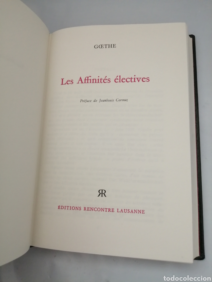 Libros de segunda mano: LES AFFINIT&Eacute;S &Eacute;LECTIVES - Foto 3