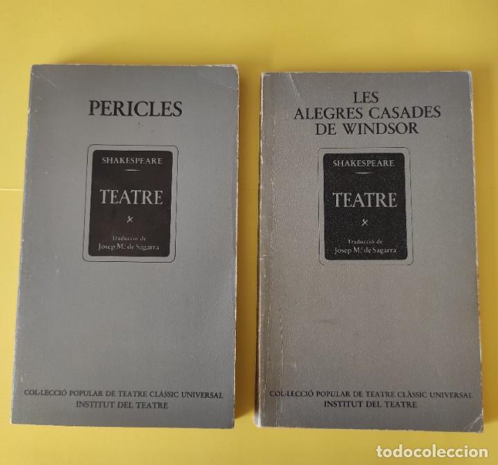 Libros de segunda mano: PERICLES / LES ALEGRES CASADES DE WINDSOR - SHAKESPEARE - Foto 1
