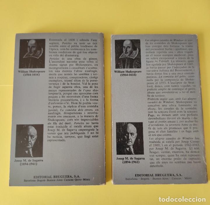 Libros de segunda mano: PERICLES / LES ALEGRES CASADES DE WINDSOR - SHAKESPEARE - Foto 2