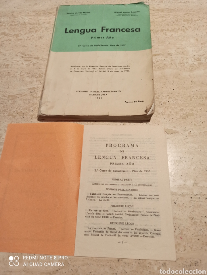 Libros de segunda mano: Lengua Francesa. Primer A&ntilde;o. - Foto 2