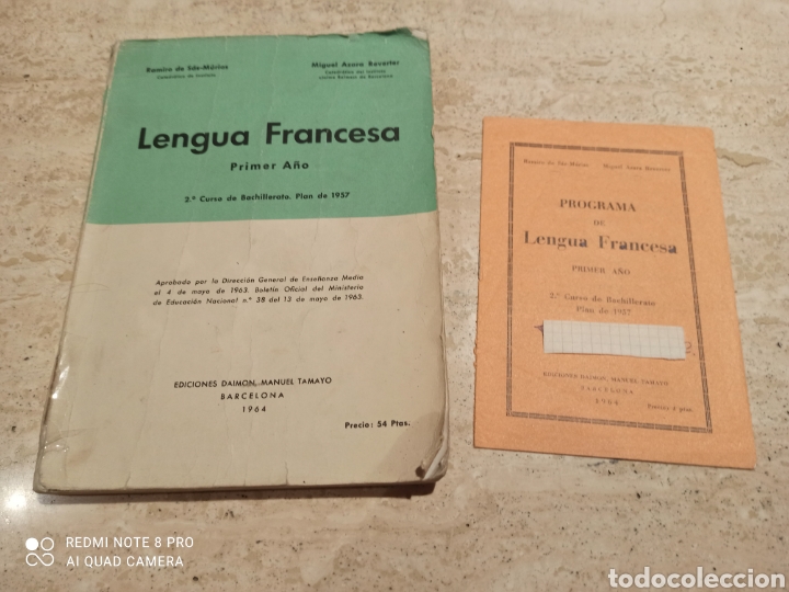 Libros de segunda mano: Lengua Francesa. Primer A&ntilde;o. - Foto 1