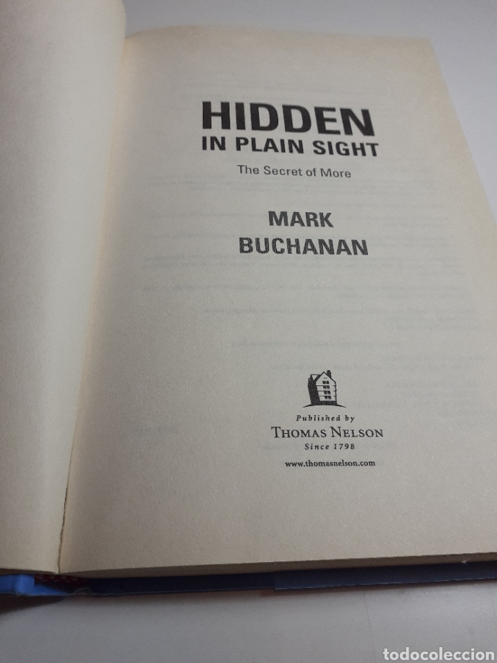 Libros de segunda mano: Hidden in plain sight, Mark Buchanan - Foto 3