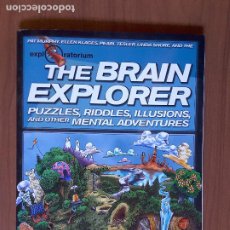 Libros de segunda mano: THE BRAIN EXPLORER. PUZZLES, RIDDLES, ILLUSIONS AND OTHER MENTAL ADVENTURES.