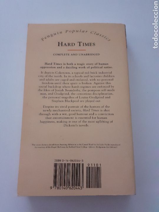 Libros de segunda mano: Hard Times, Charles Dickens, ingl&eacute;s - Foto 2