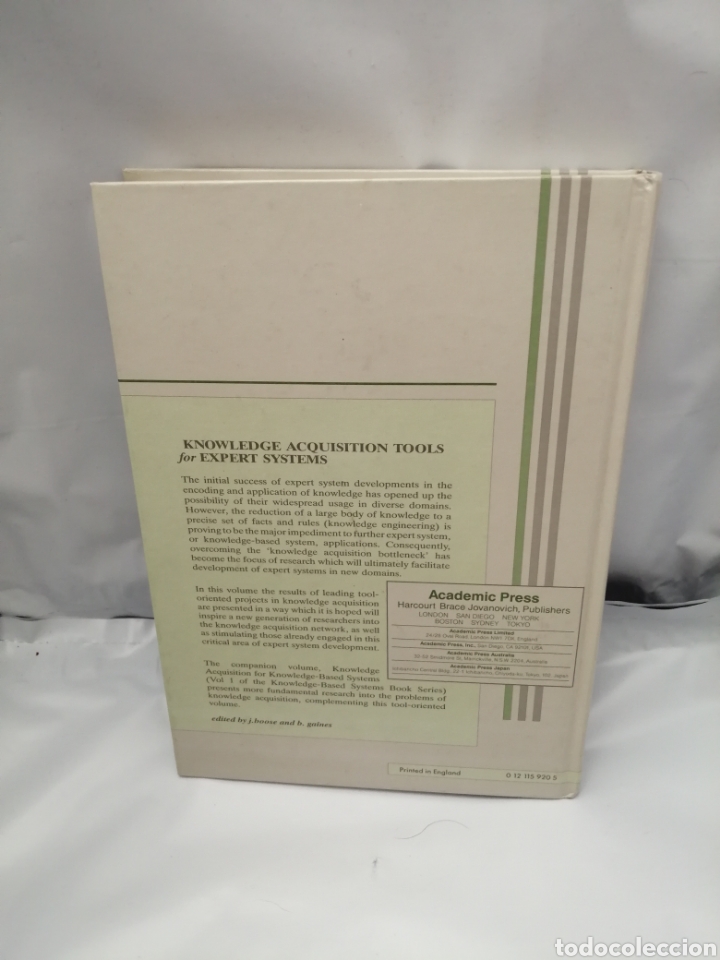 Libros de segunda mano: KNOWLEDGE ACQUISITION FOR KNOWLEDGE-BASED SYSTEMS: KNOWLEDGE-BASED SYSTEMS, VOLUME 2 - Foto 2