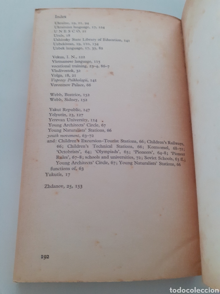 Libros de segunda mano: Soviet education, Nigel Grant, ingl&eacute;s 1968 - Foto 6