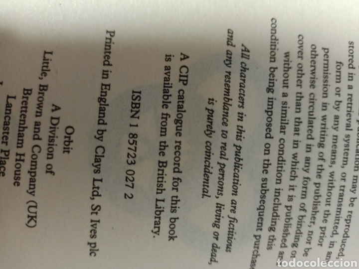 Libros de segunda mano: The great hunt - Robert Jordan - Foto 3