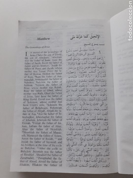 Libros de segunda mano: Biblia biling&uuml;e Arabe Ingl&eacute;s 1984 - Foto 5