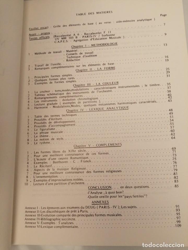 Libros de segunda mano: MANUEL PRATIQUE DANALYSE AUDITIVE - Foto 4