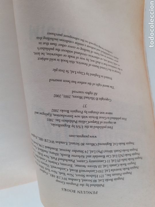Libros de segunda mano: Stupid White Men, Michael Moore ingl&eacute;s 2002 - Foto 2