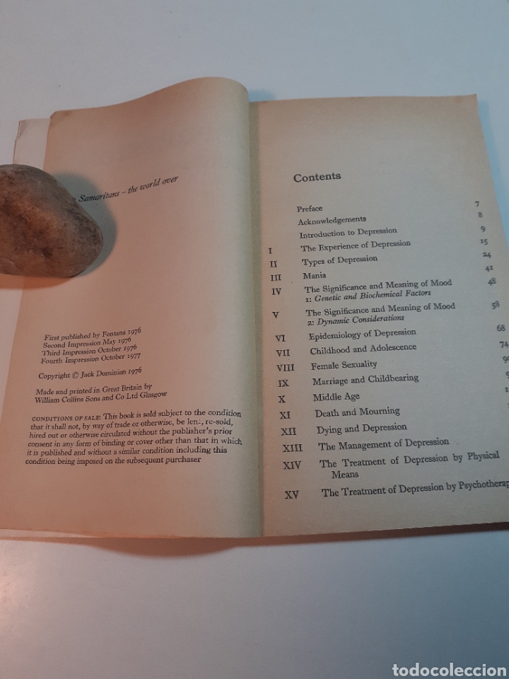 Libros de segunda mano: Depression, Jack Dominian ingl&eacute;s 1976 - Foto 2