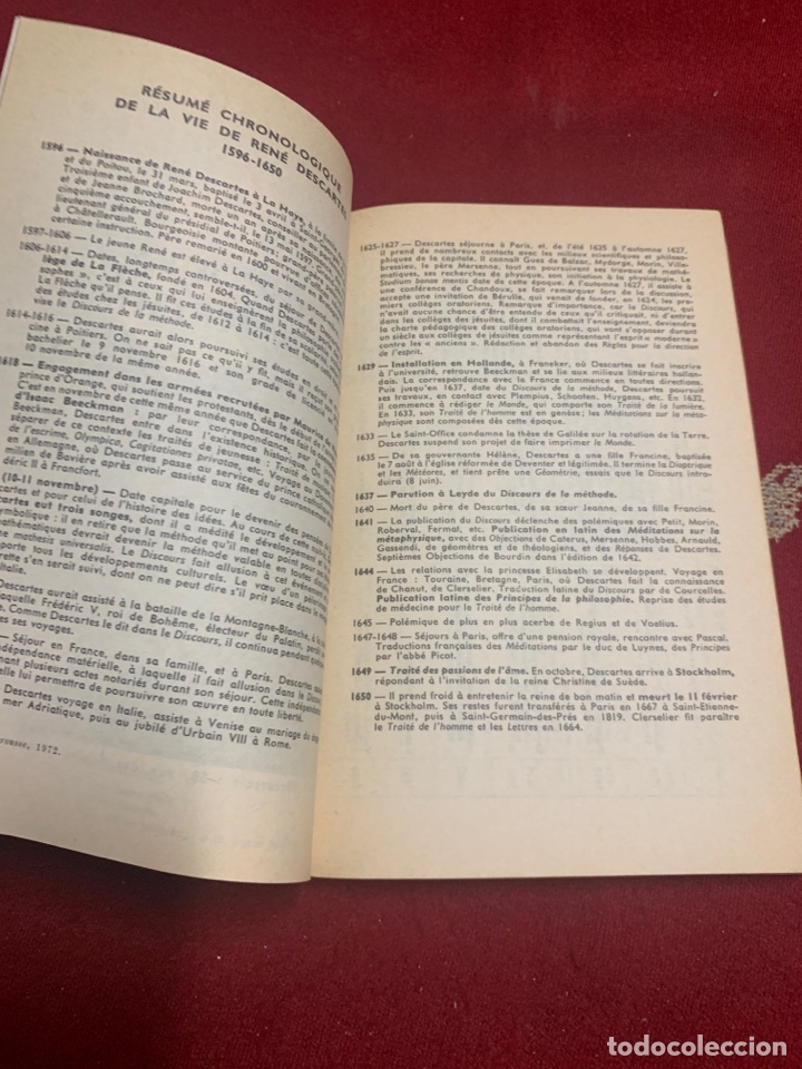 Libros de segunda mano: Discours de la m&eacute;thode. Descartes. - Foto 4