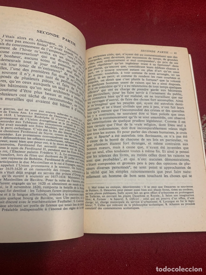 Libros de segunda mano: Discours de la m&eacute;thode. Descartes. - Foto 8