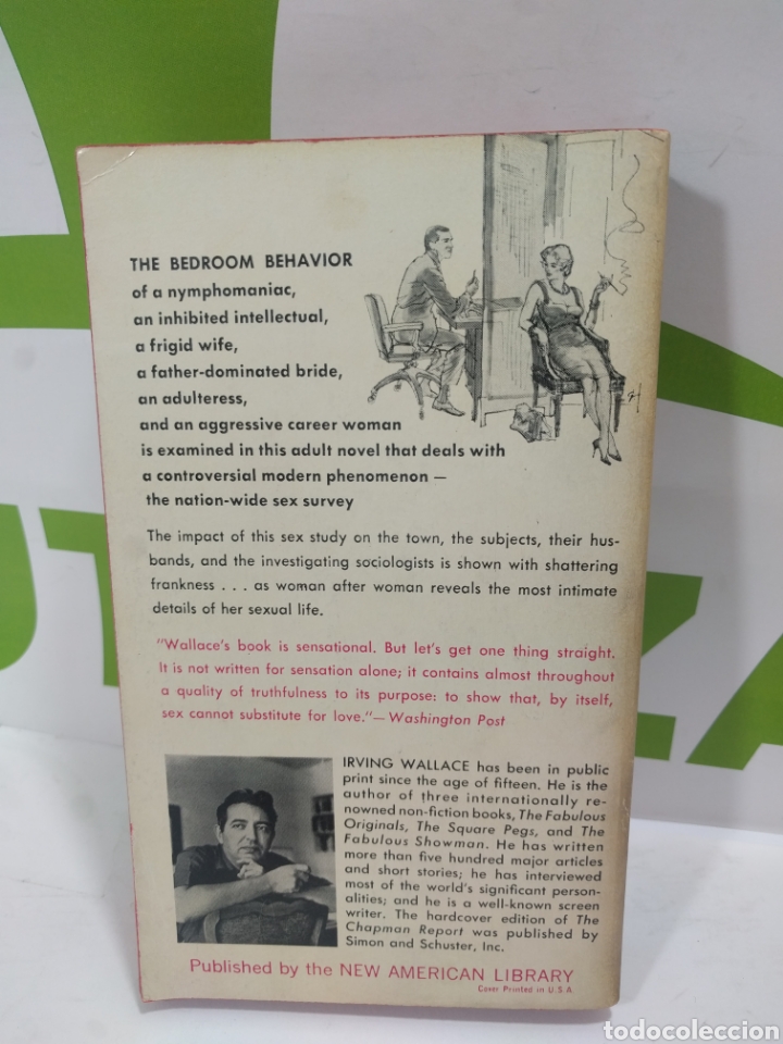 Libros de segunda mano: The chapman report. Irving Wallace. - Foto 2