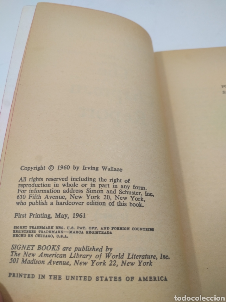 Libros de segunda mano: The chapman report. Irving Wallace. - Foto 4