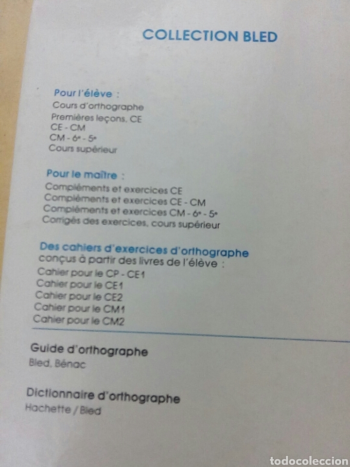 Libros de segunda mano: Cours sup&eacute;rieur dorthographe - Foto 6