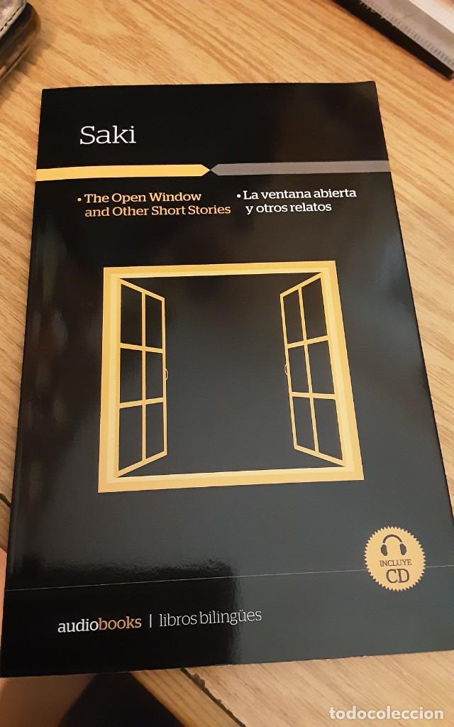 Gebrauchte B&uuml;cher: SAKI, LA VENTANA ABIERTA - AUDIOBOOK / CD AUDIO EN INGL&Eacute;S, LIBRO CON TEXTO ESPA&Ntilde;OL E INGL&Eacute;S. NUEVO!