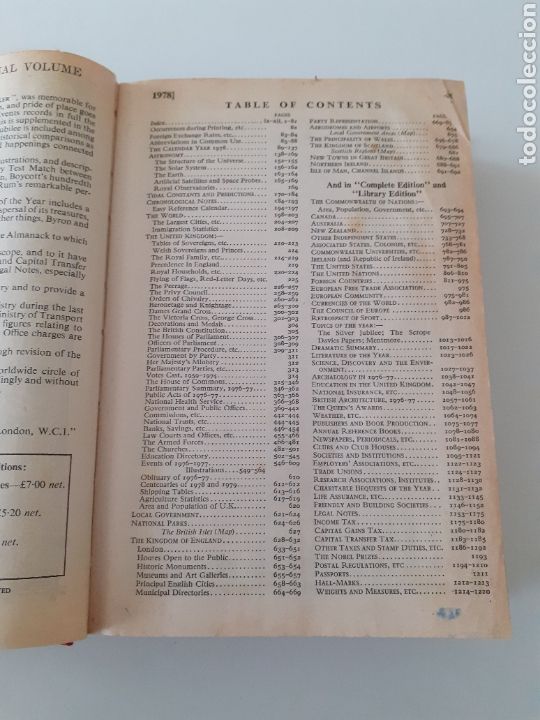 Libros de segunda mano: Whitaker s 1978 almanach ingl&eacute;s - Foto 6