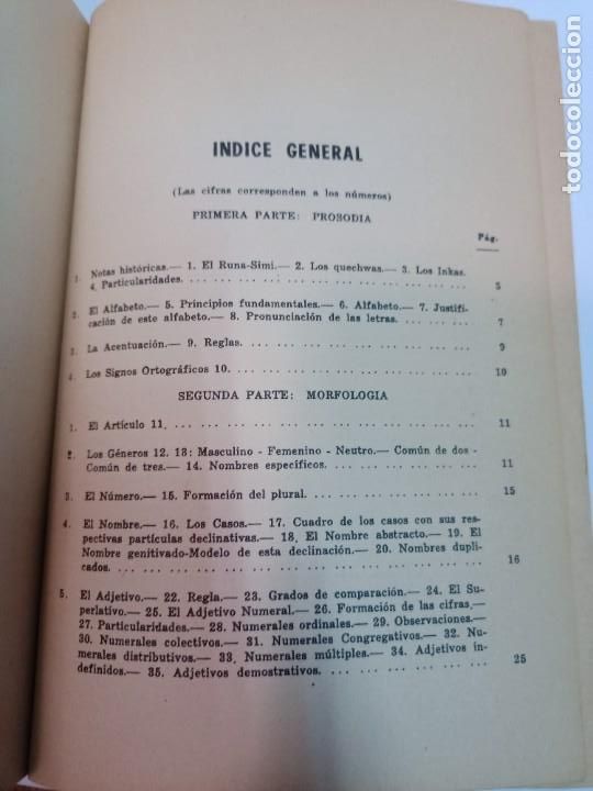 Libros de segunda mano: CLEMENTE PERROUD Gram&aacute;tica quechwa SA9220 - Foto 2
