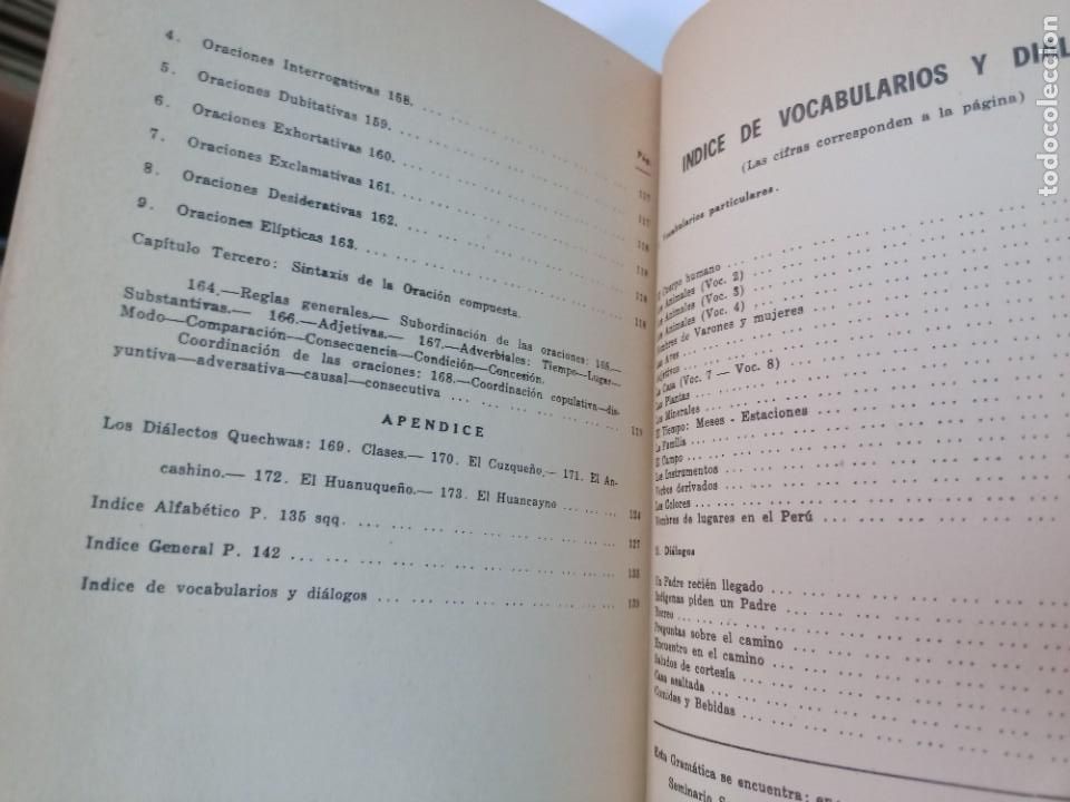 Libros de segunda mano: CLEMENTE PERROUD Gram&aacute;tica quechwa SA9220 - Foto 4