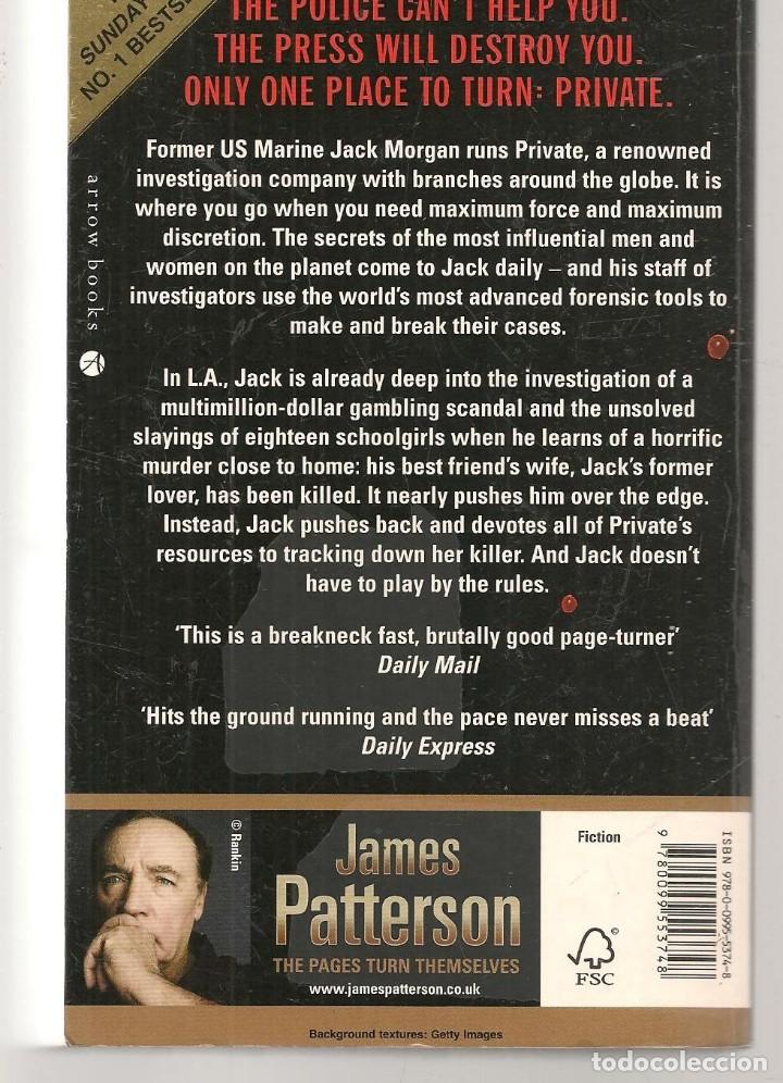 Libros de segunda mano: JAMES PATTERSON. PRIVATE. EN INGL&Eacute;S.(Z/4) - Foto 2