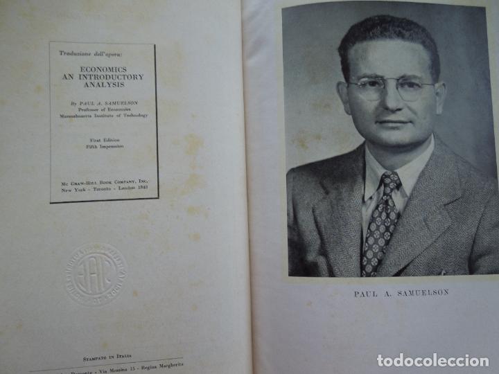 Libros de segunda mano: ECONOMIA - PAUL A. SAMUELSON - UNIONE TIPOGRAFICO-EDITRICE TORINESE 1948. - Foto 5