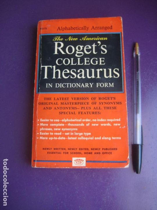 Libros de segunda mano: DICCIONARIO DE SINONIMOS Y ANTONIMOS EN INGLES - ROGET'S COLLEGE THESAURUS
