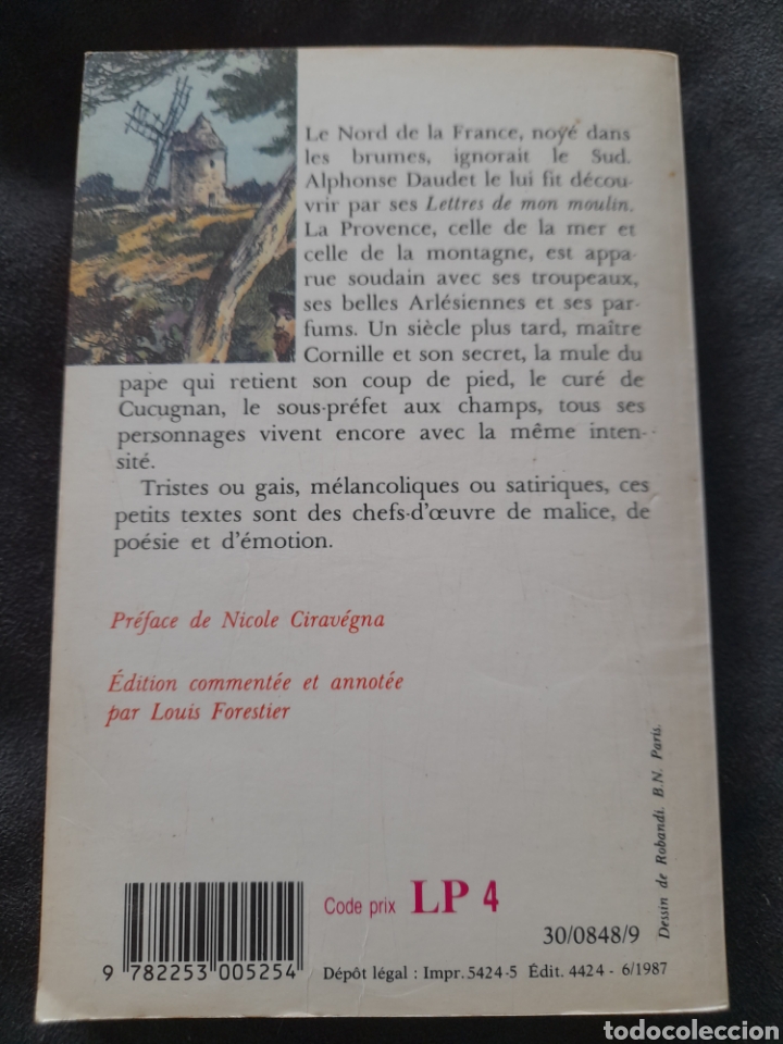 Libros de segunda mano: Letres de mon moulin. Alphonse Daudet - Foto 2