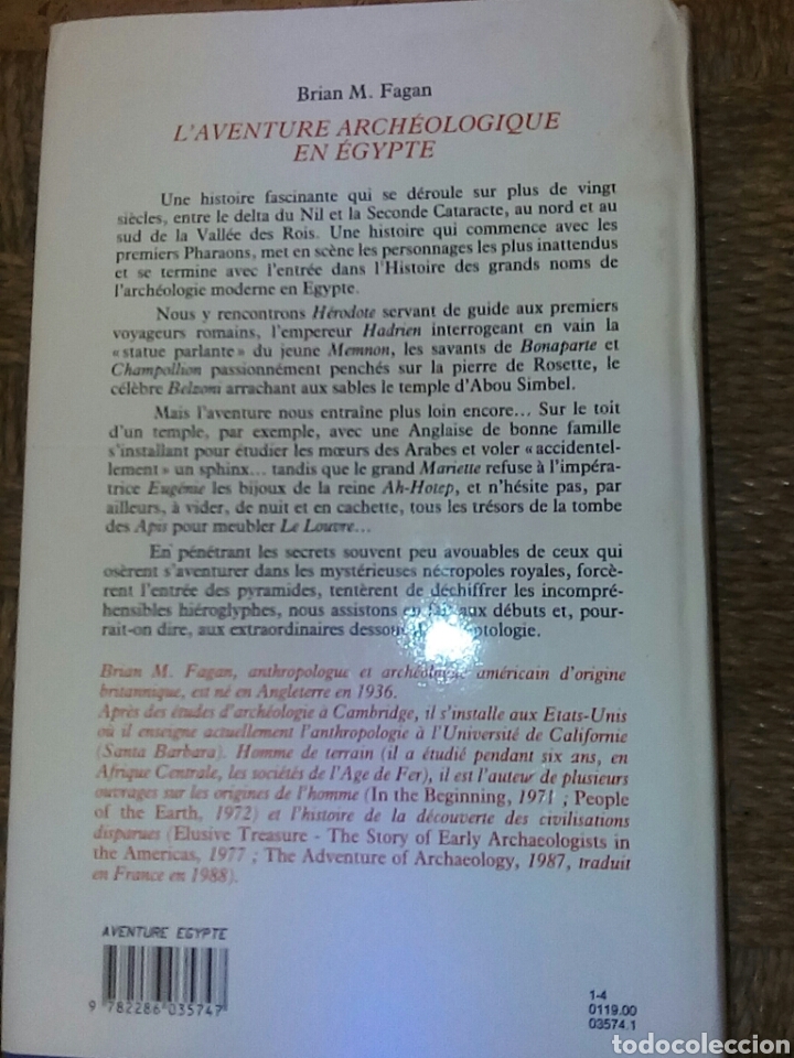 Libros de segunda mano: L Aventure archeologique en Egypte - Foto 2