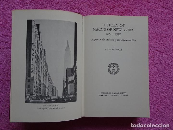 Libros de segunda mano: History of Macy's of New York, 1858-1919 ralp m. hower harvard university press 1967