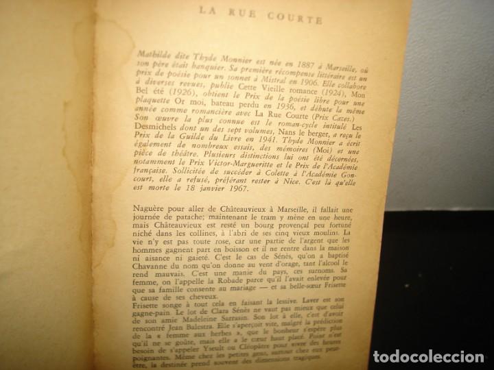 Libros de segunda mano: 9- FRANC&Eacute;S - LA RUE COURTE - THYDE MONNIER - Foto 3