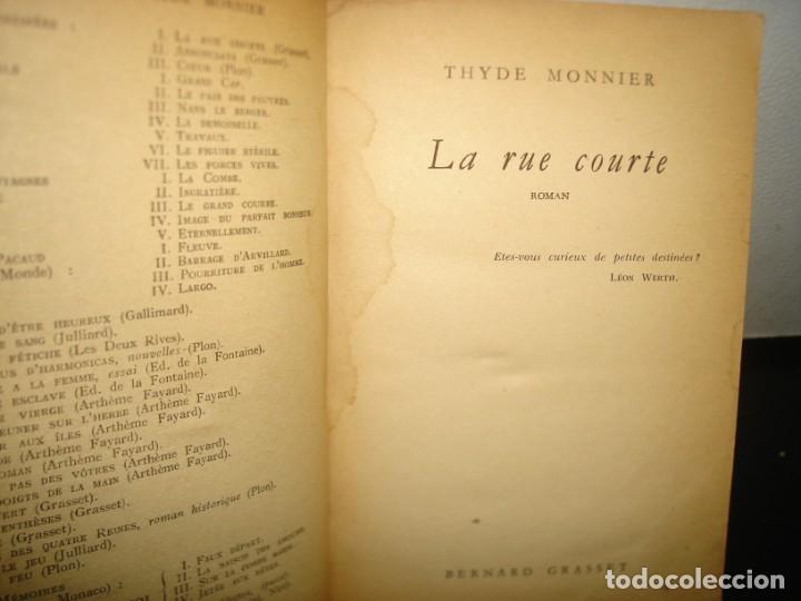 Libros de segunda mano: 9- FRANC&Eacute;S - LA RUE COURTE - THYDE MONNIER - Foto 4