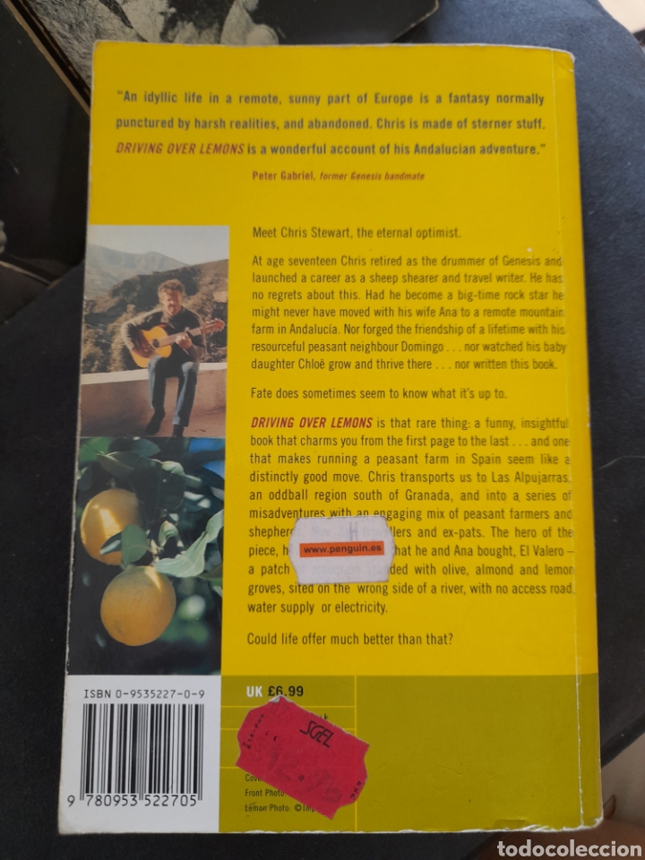 Libros de segunda mano: Driving over lemons. Chris Stewart - Foto 2