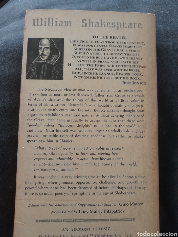 Libros de segunda mano: Hamlet. William Shakespeare. Ingl&eacute;s - Foto 2