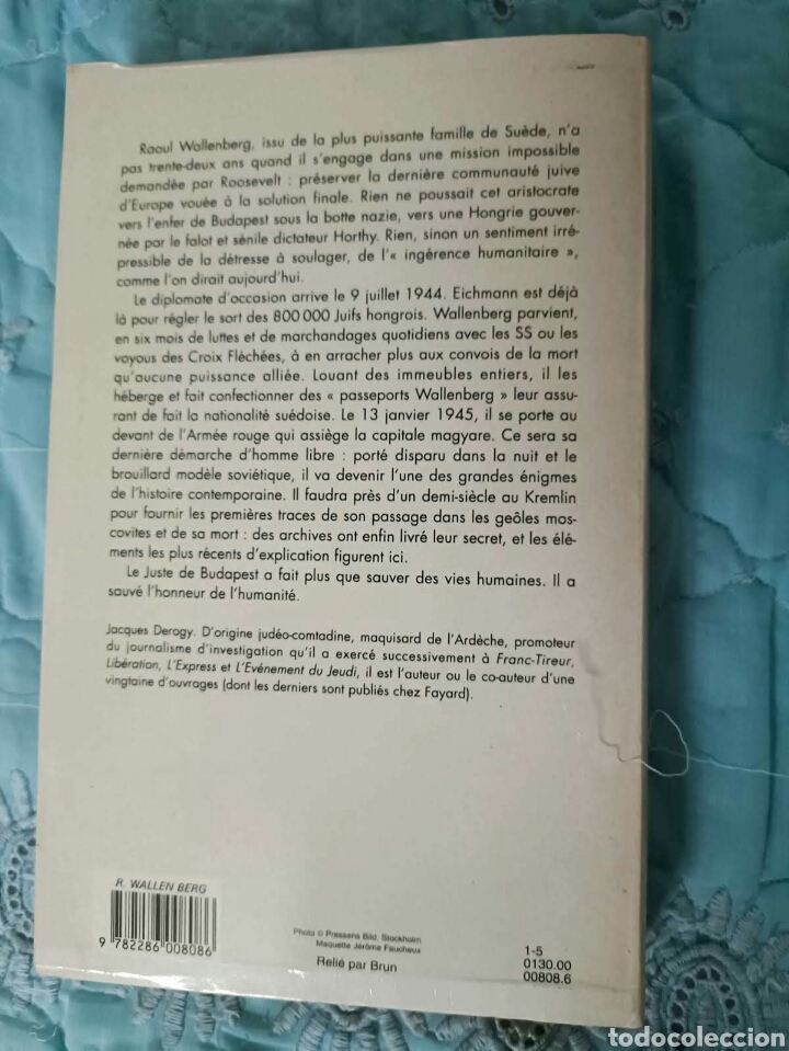 Libros de segunda mano: WALLENBERG le Juste de Budapest - Foto 2