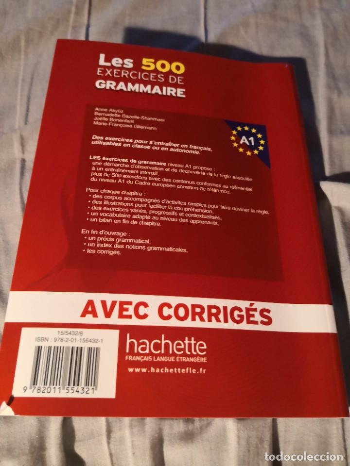 Libros de segunda mano: LES 500 EXERCICES DE GRAMMAIRE A1 avec corrig&eacute;s 2020 - Foto 2