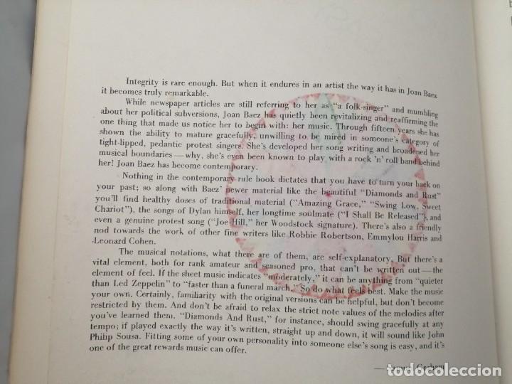 Libros de segunda mano: JOAN BAEZ. FROM EVERY STAGE. EASY GUITAR. - Foto 8