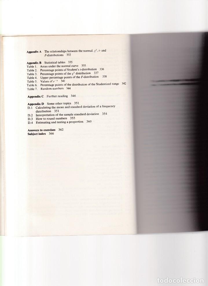 Libros de segunda mano: STATISTICS FOR TECHNOLOGY - CHRISTOPHER CHATFIELD - 2&ordf; EDITION / 1978 - CHAMPAN & HALL - Foto 2