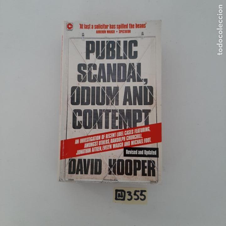 Libros de segunda mano: Public scandal, odium and contempt - Foto 1