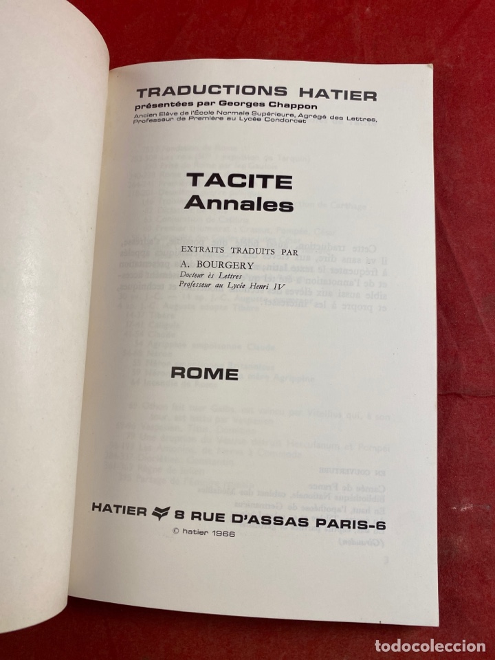 Libros de segunda mano: ROMA. TACITE ANNALES - Foto 2
