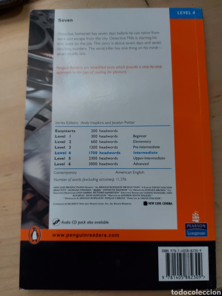 Libros de segunda mano: SEVEN. ANTHONY BRUNO. PENGUIN READER. INGLES - Foto 2