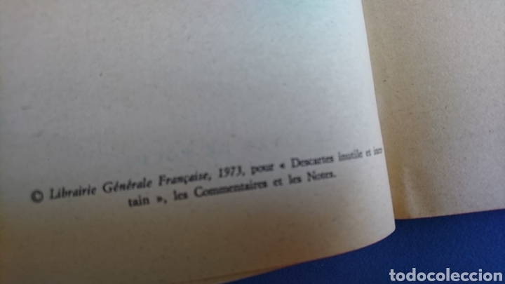 Libros de segunda mano: DESCARTES - Discours de la M&eacute;thode - Foto 6