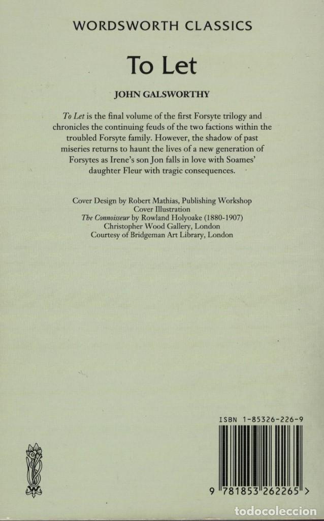 Libros de segunda mano: John Galsworthy, To let - Foto 2