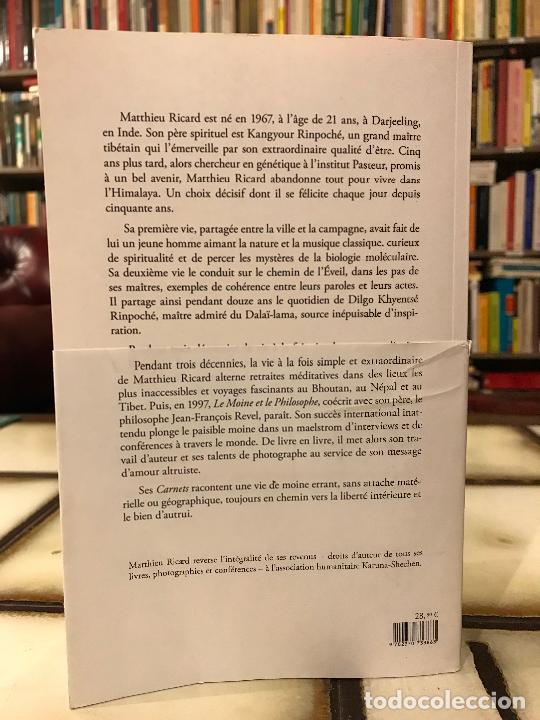 Libros de segunda mano: Carnets d&acute;un moine errant. Matthieu Ricard - Foto 2