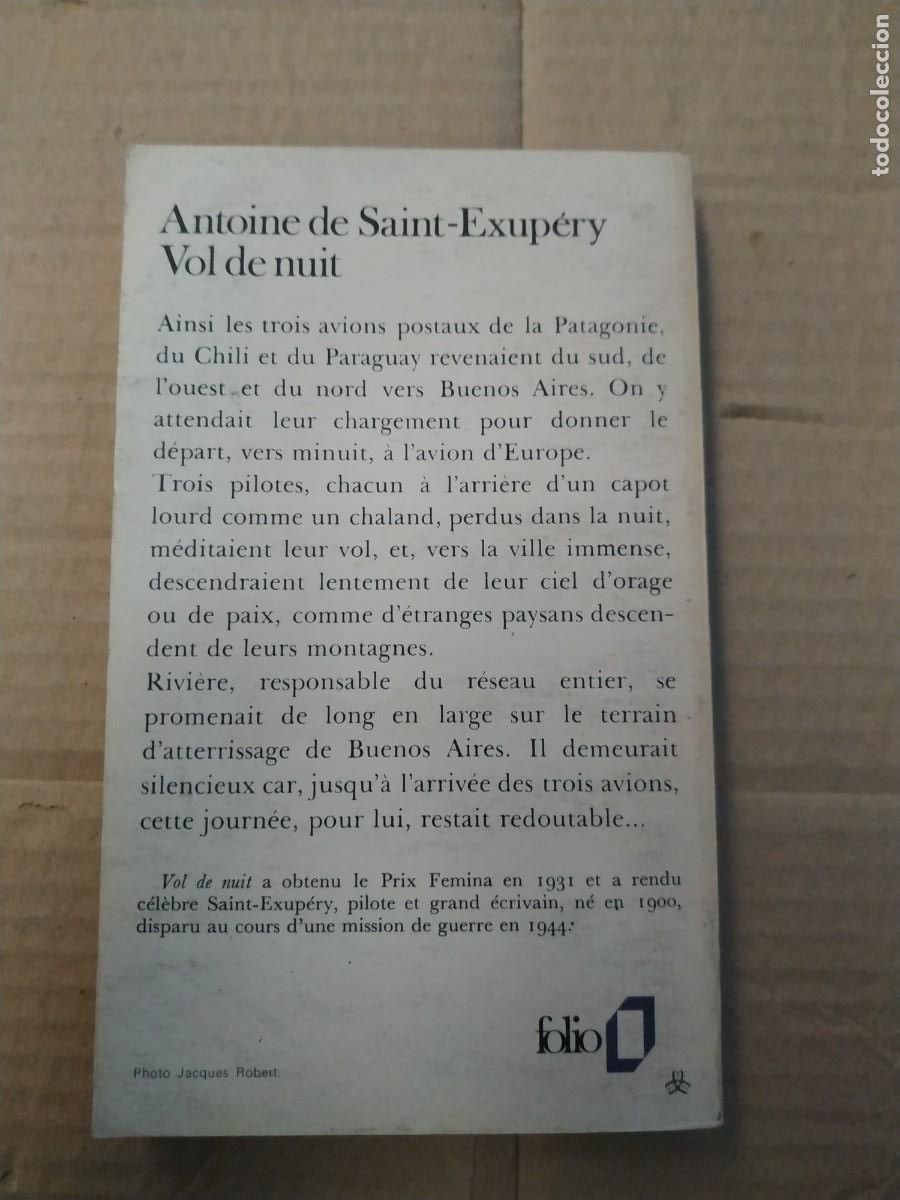 Libros de segunda mano: Vol de Nuit - Saint Exup&eacute;ry - Foto 2