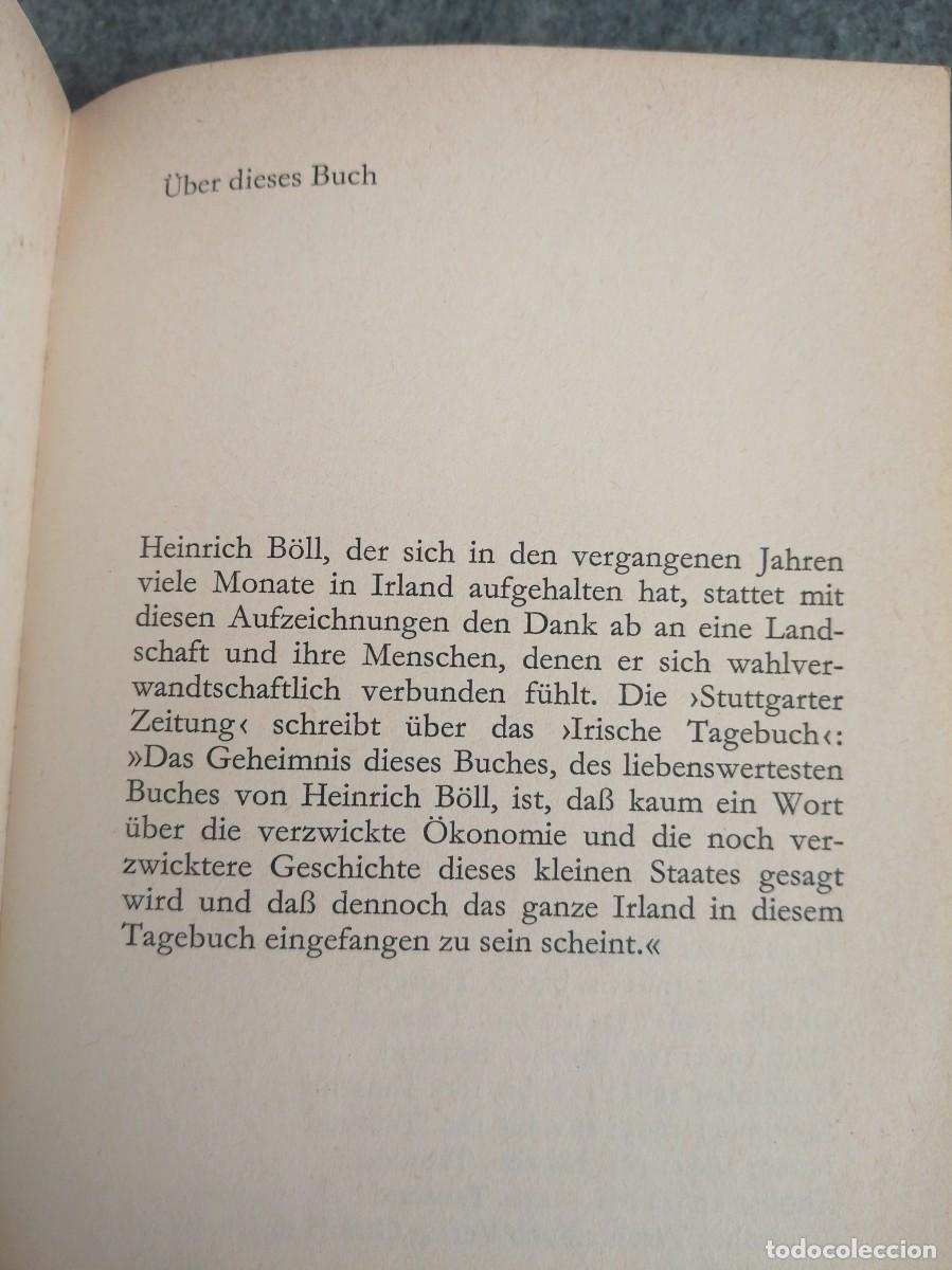 Libros de segunda mano: Libro Heinrich Boll Irisches Tagebuch Germany - Foto 2